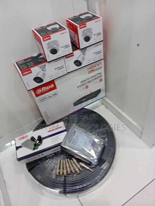 Dahua Camera 4 Channel Complete Installation Full Kit