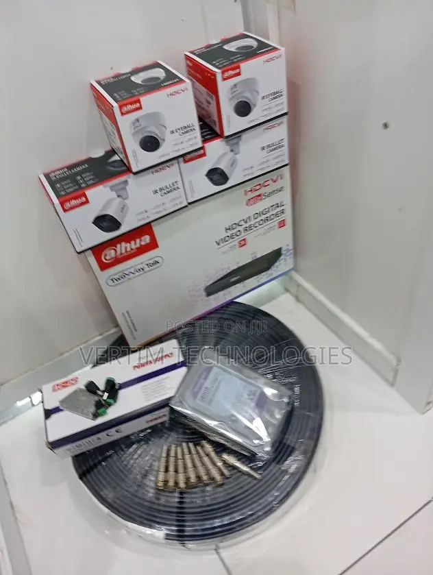 Dahua Camera 4 Channel Complete Installation Full Kit