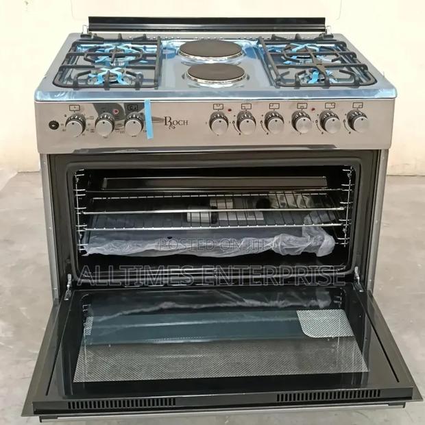 Roch Gas Cooker 90x60 Cm 4g+2e Model - Reck-9042-ss - main view