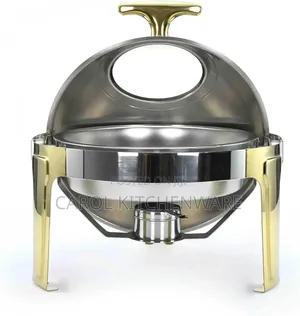 Round Roll Top Chaffing Dish / 6 LTR Roll Top Chaffing Dish