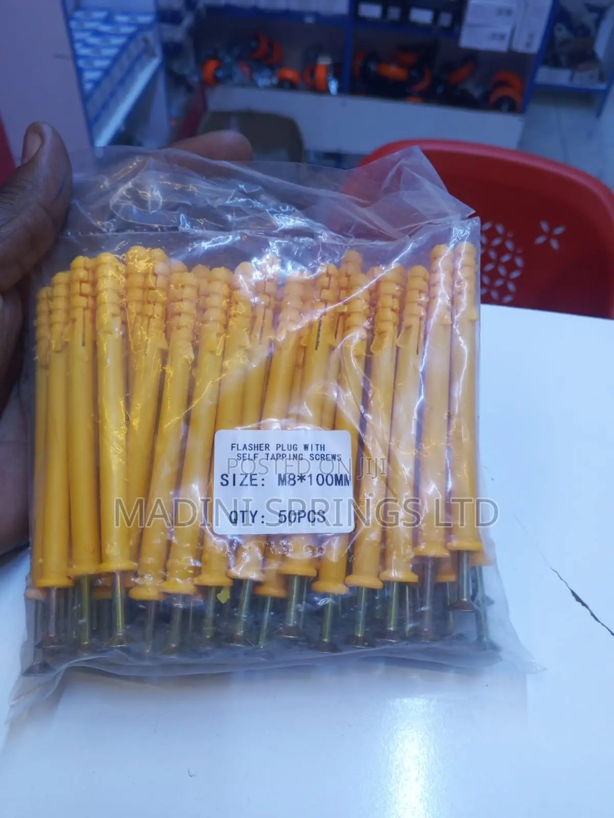 Wall Plug With Self Tapping Screw 8mx80mm(50pcs in a Pkt)