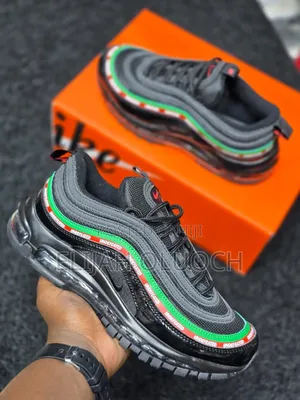 Nike Air Max 97 Undefeated Black Sneakers, Patent Leather