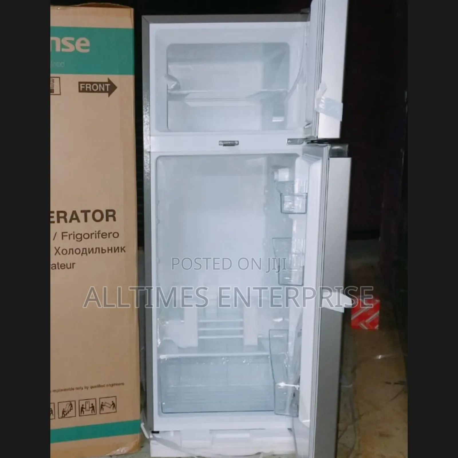 Hisense Fridge 128 Liters Double Door Ref124dr (2yrs Wrty)