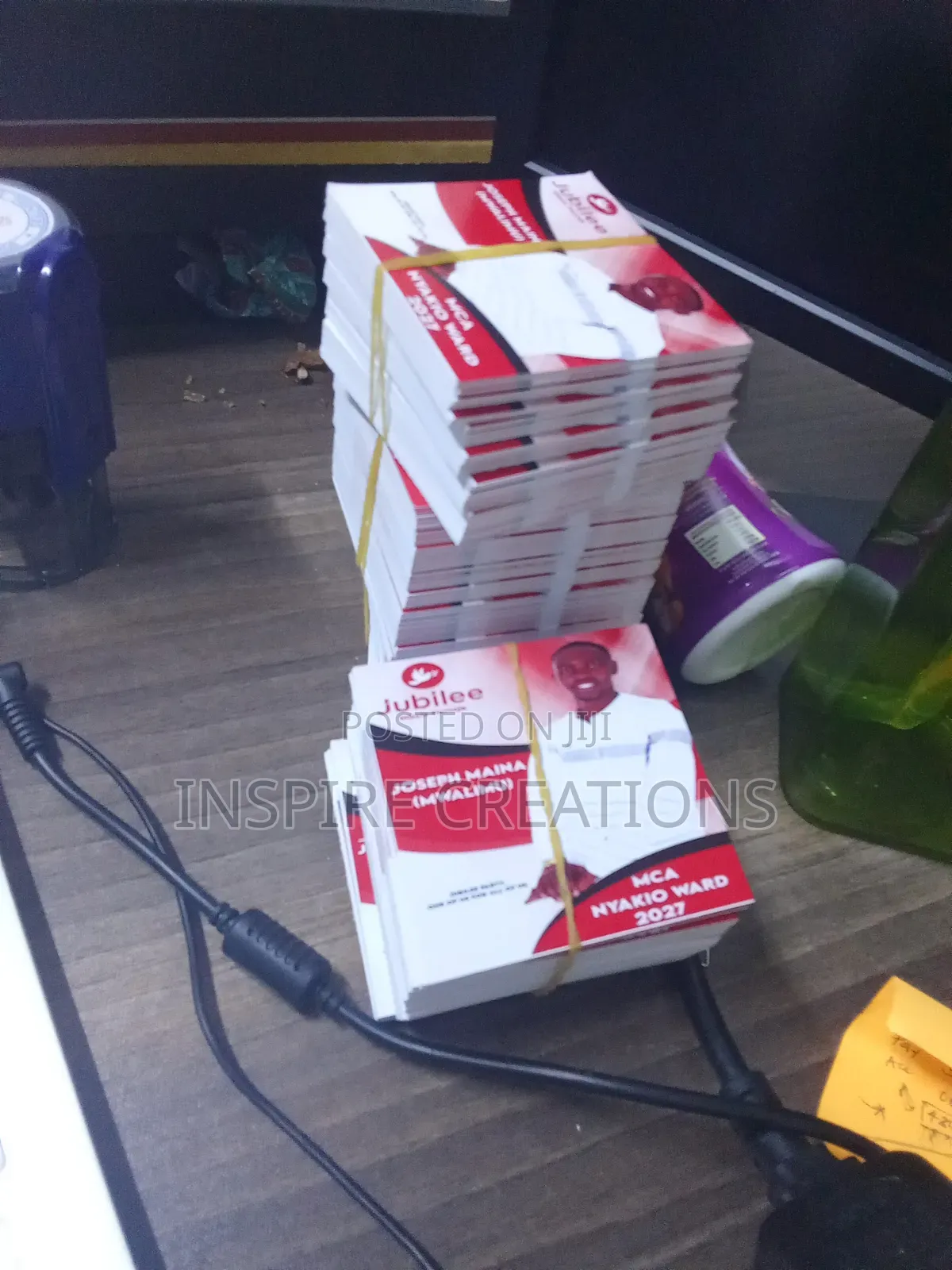 Printing of Political Campaign Cards Available 
