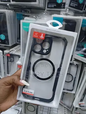 iPhone 16 Pro Max Magnetic Transparent Shockproof Phone Case