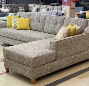 Brown L Sofa Seat