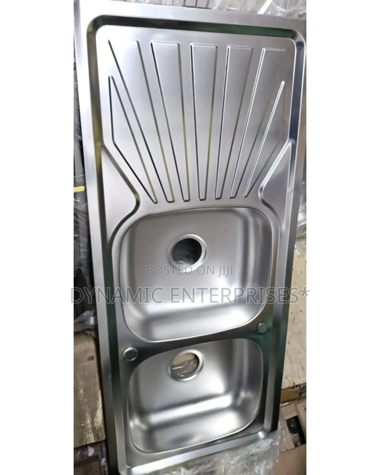 Double Bowl Single Drain 120*500 Kitchen Sink