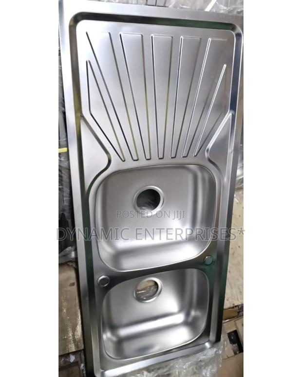 Double Bowl Single Drain 120*500 Kitchen Sink