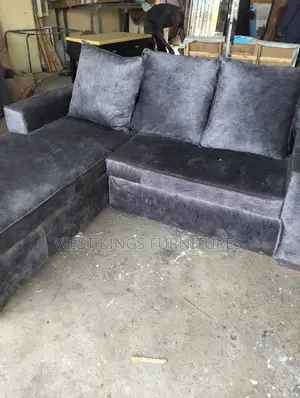 Black L Sofa Seat