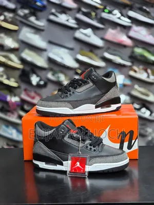 Levi's X Air Jordan 3 Retro Sp in the Black Denim Colorway.