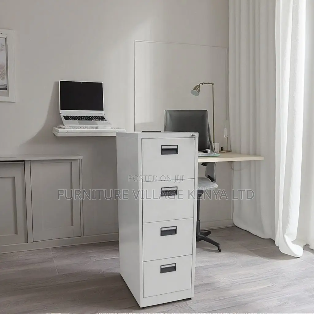 4-Drawer White Gym Metallic Storage Locker