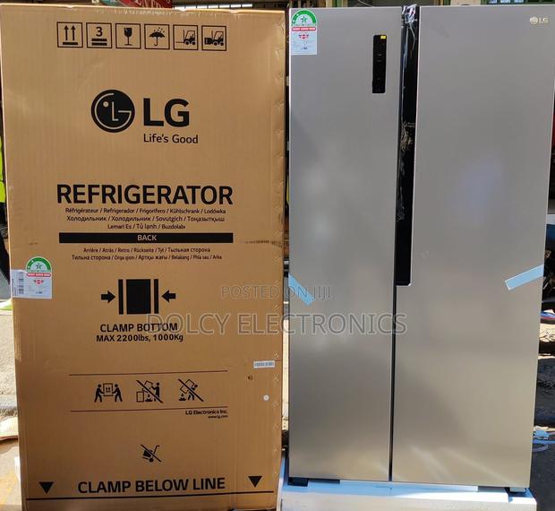 Lg Side by Side Fridge 519litres No Frost Gc-Fb507pqam