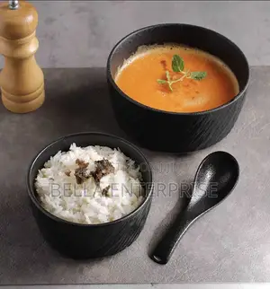 Rock Bowls With Modern Matte Black Finish6pcs at 1,500/-Each at 250/-