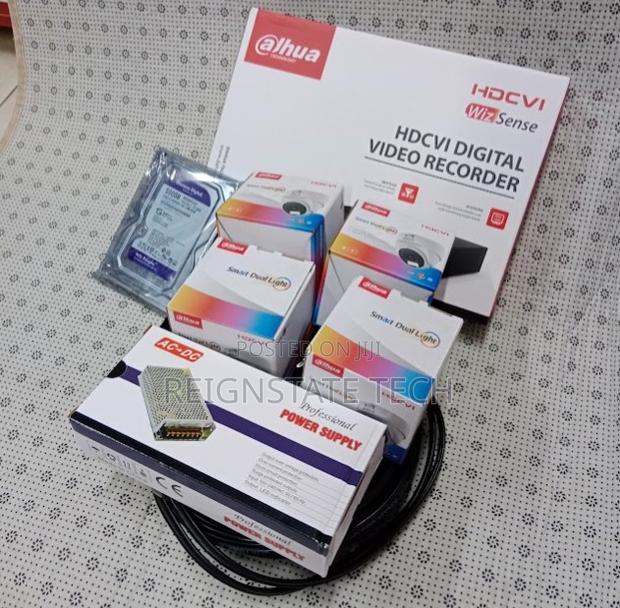 Dahua 4 CCTV Cameras Full Kit Smart Dual (With Mic)
