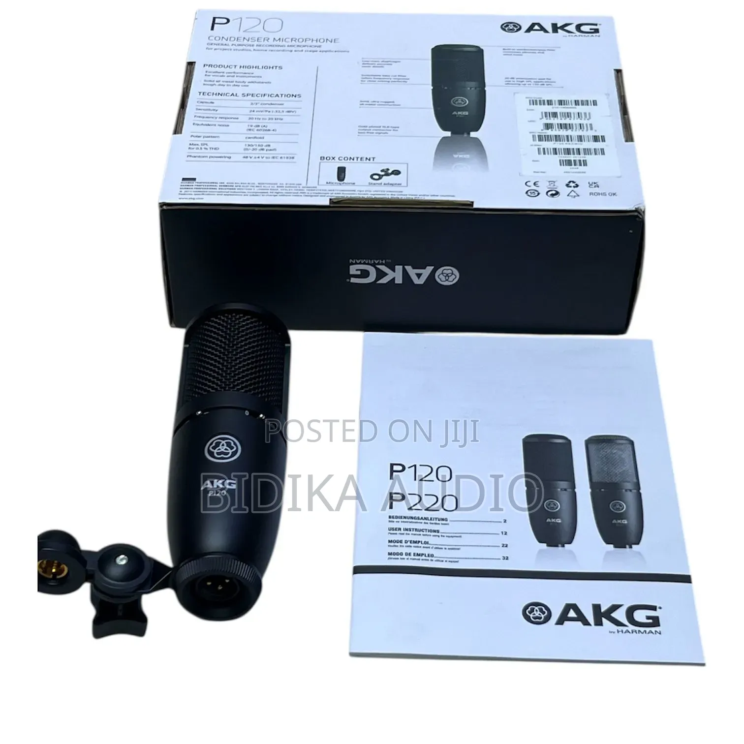 Original Akg P120 Cardioid Condenser Microphone