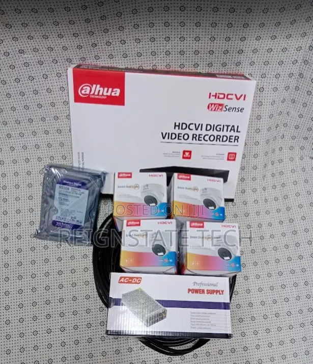 Dahua 4 CCTV 4 Channel Kit 1080p Full Color