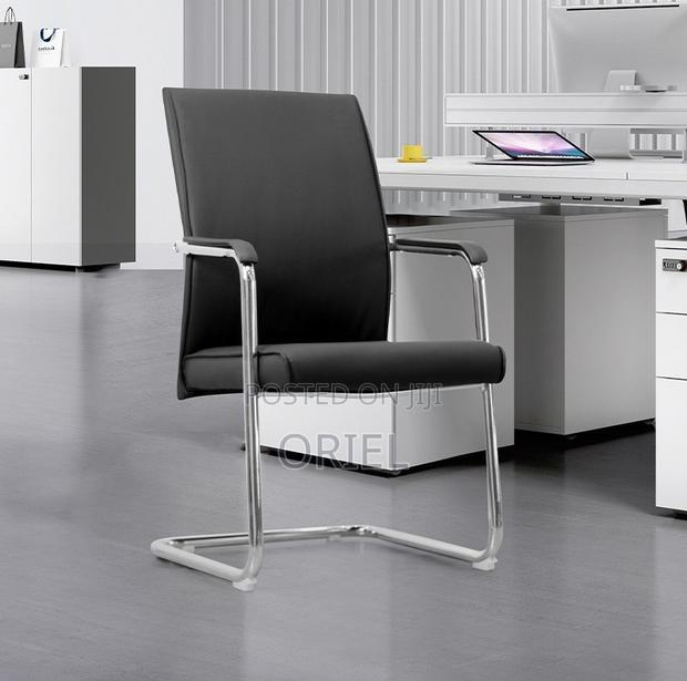 Office Leather Visitor Chair : Office Visitor’S Seat - thumbnail 8