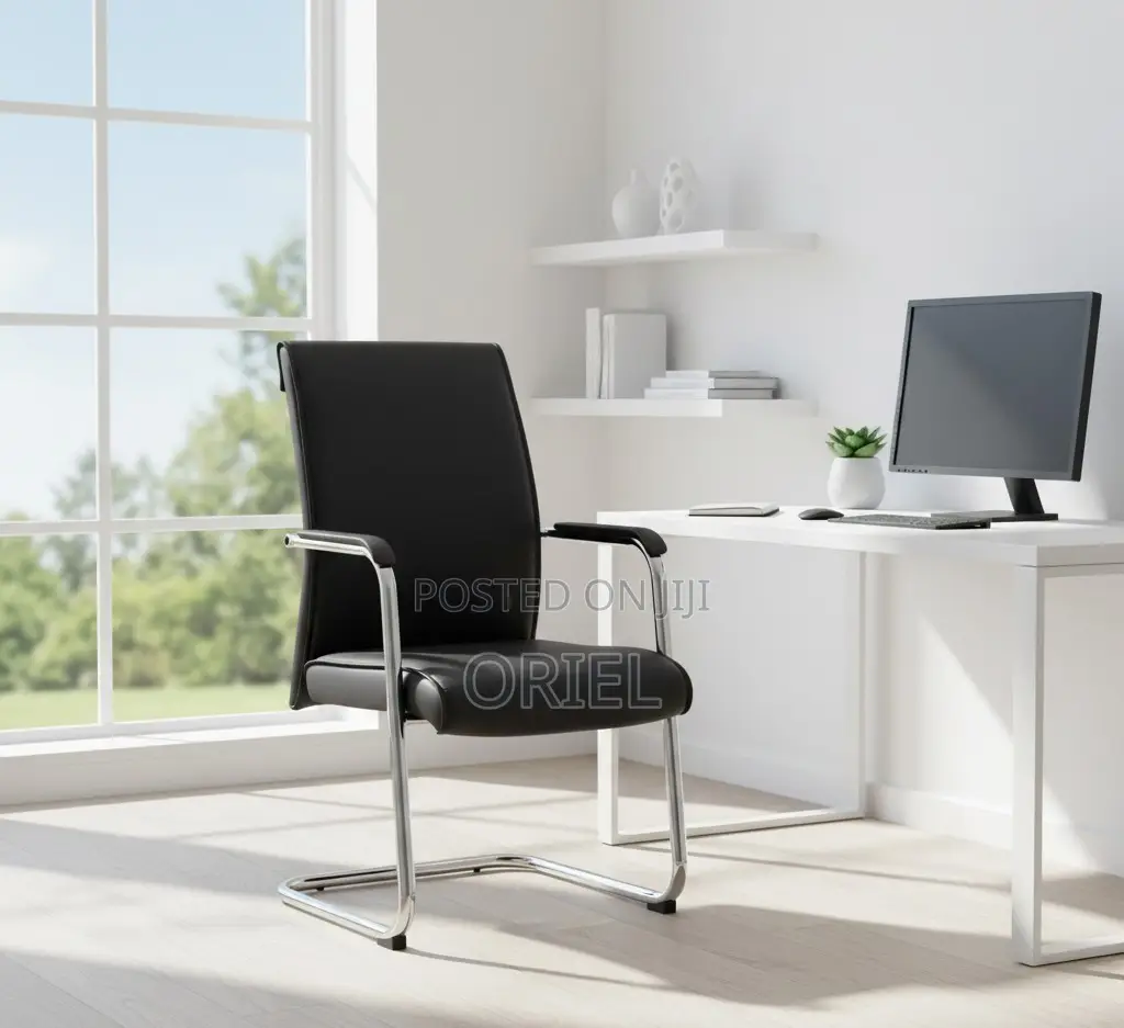 Office Leather Visitor Chair : Office Visitor’S Seat