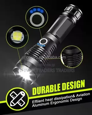 Super Bright Rechargeable Zoom Heavy-duty Torch