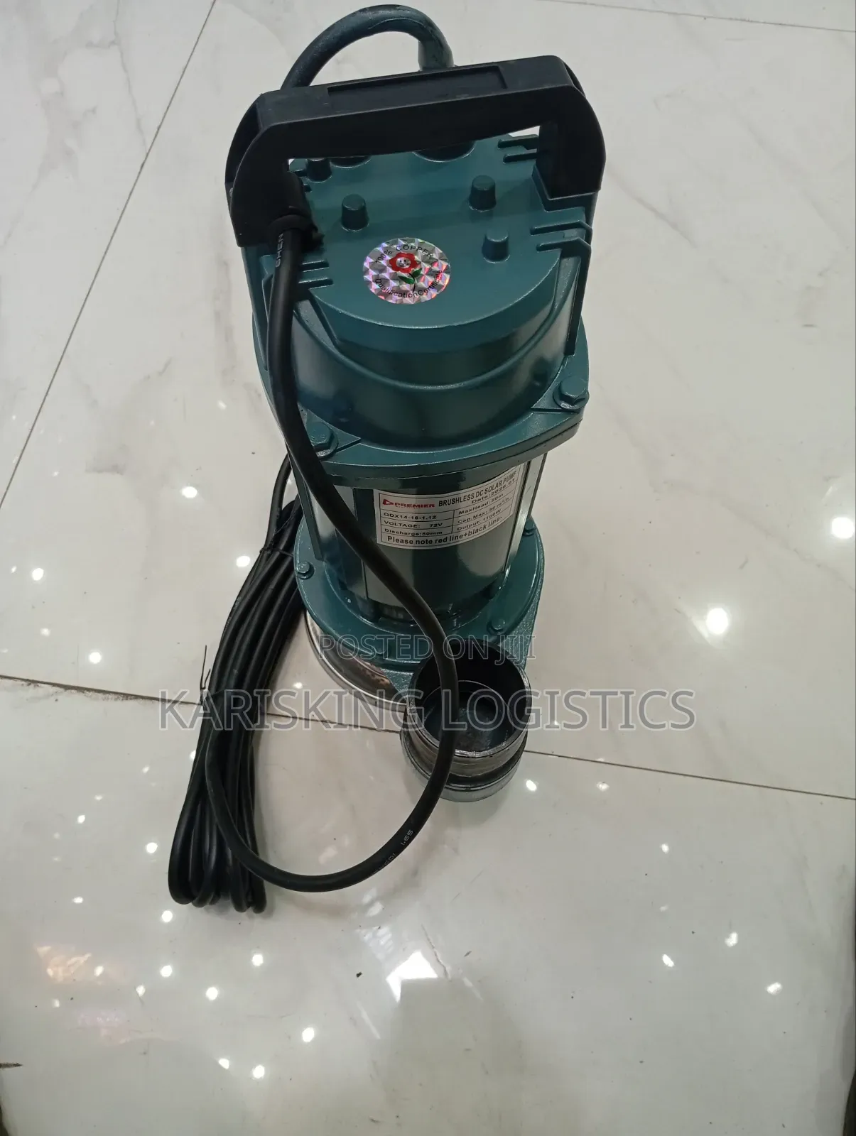 Premier Dc Sewage Pump 1100 Watts 72v