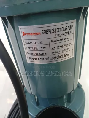 Premier Dc Sewage Pump 1100 Watts 72v