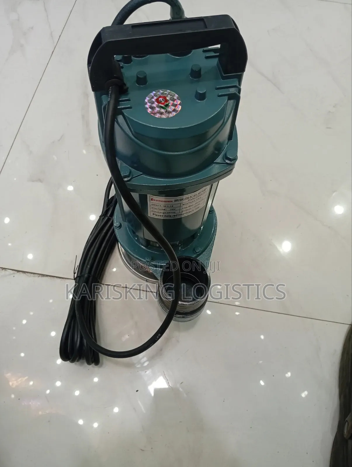 Premier Dc Sewage Pump 1100 Watts 72v