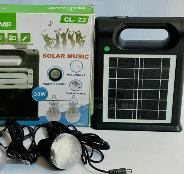 Cclamp Cl-22 Solar Emergency Lamp With 2 Bulbs