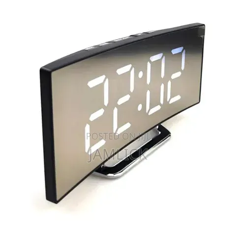 Digital Led Alarm Clock – 7” Curved Screen - Hk