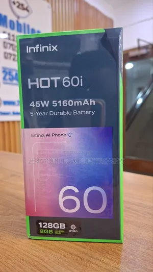New Infinix Hot 60i 128 GB Black