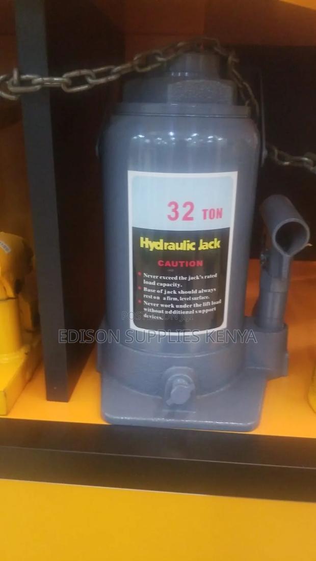 Bottle Jack 32 Ton Hydraulic Bottle Jacks Lenhard 32ton Tonnes - thumbnail 2