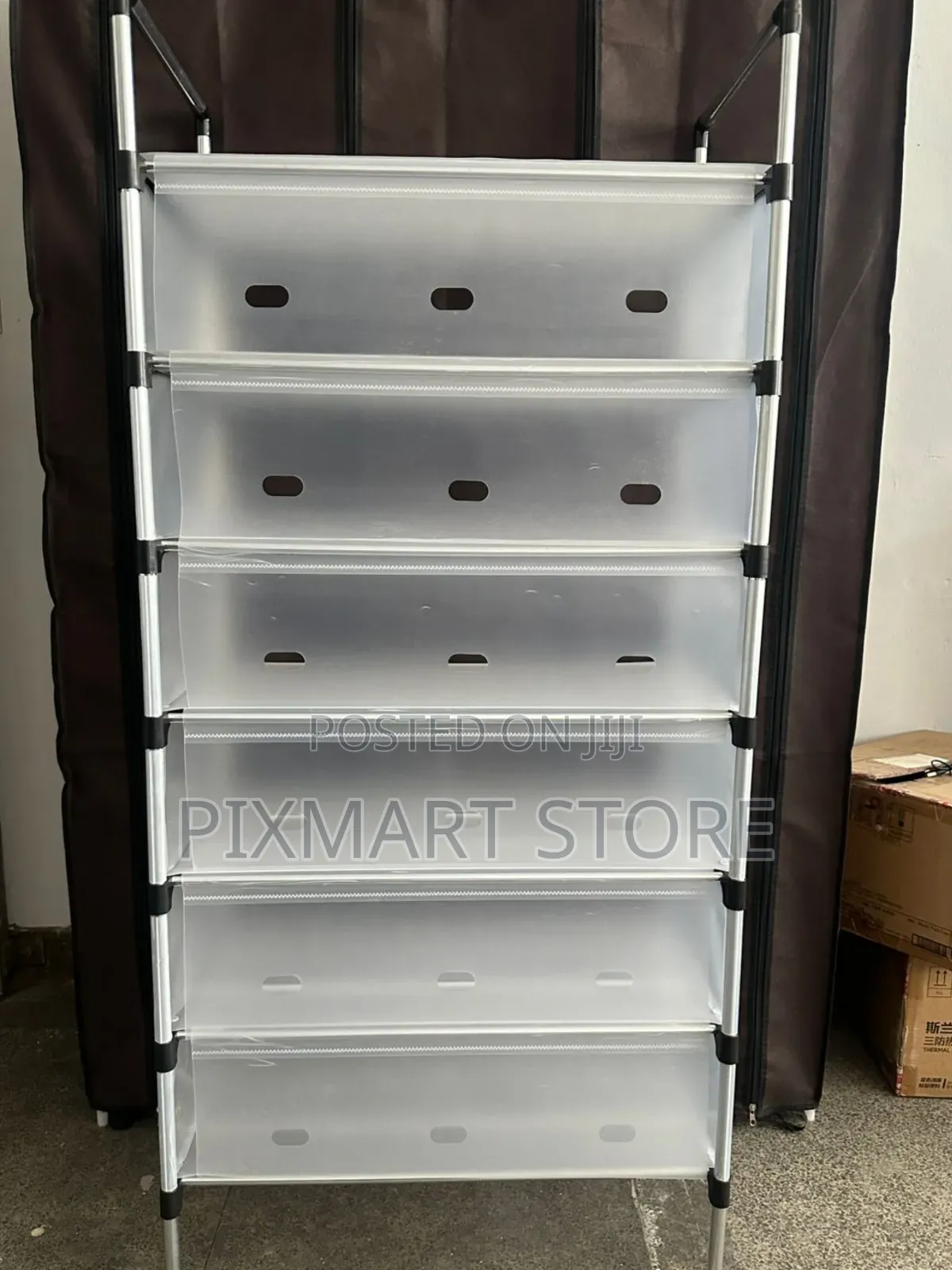 Space Saving 7 Layer Dustproof Shoe Rack