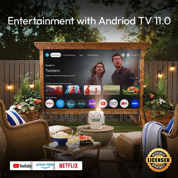 Byintek U90 Pro Google Tv Projector - thumbnail 3