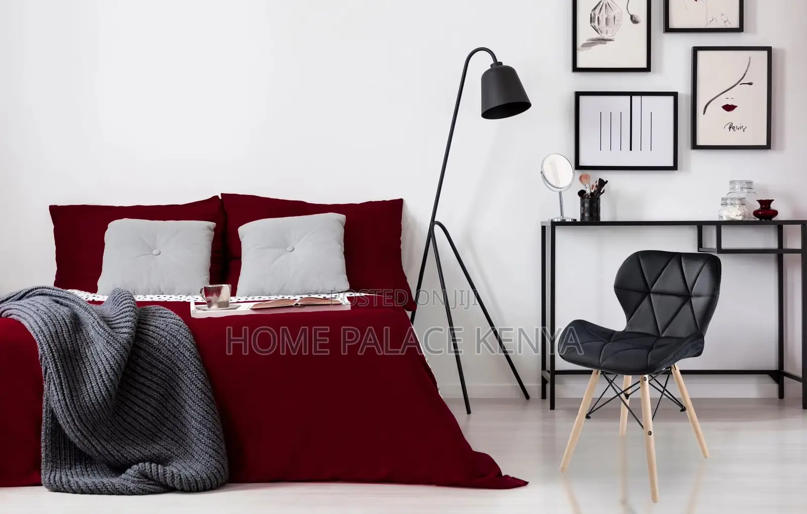 Dining Chair: Nordic Style Wooden Eames Chair