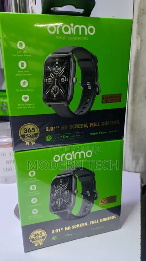 Oraimo Watch 5 Lite 2.01" Hd Ip68 Smart Watch