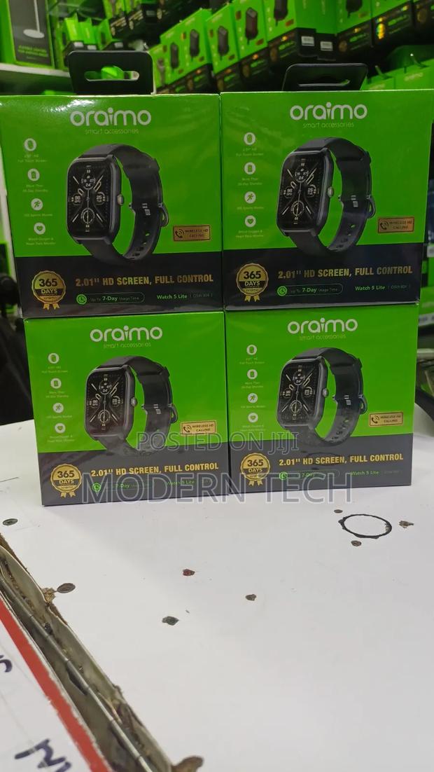 Oraimo Watch 5 Lite 2.01" Hd Ip68 Smart Watch