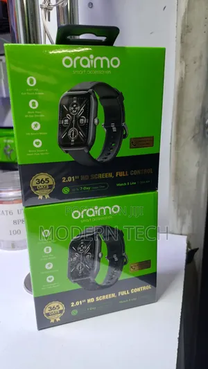Oraimo Watch 5 Lite 2.01" Hd Smart Watch.