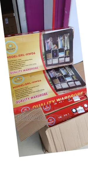 Home Use 4 Column Metallic Wardrobe