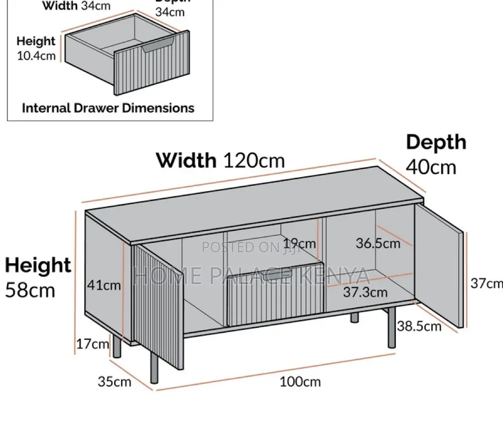 Tv Stand: Modern Tv Console Unit With Storage