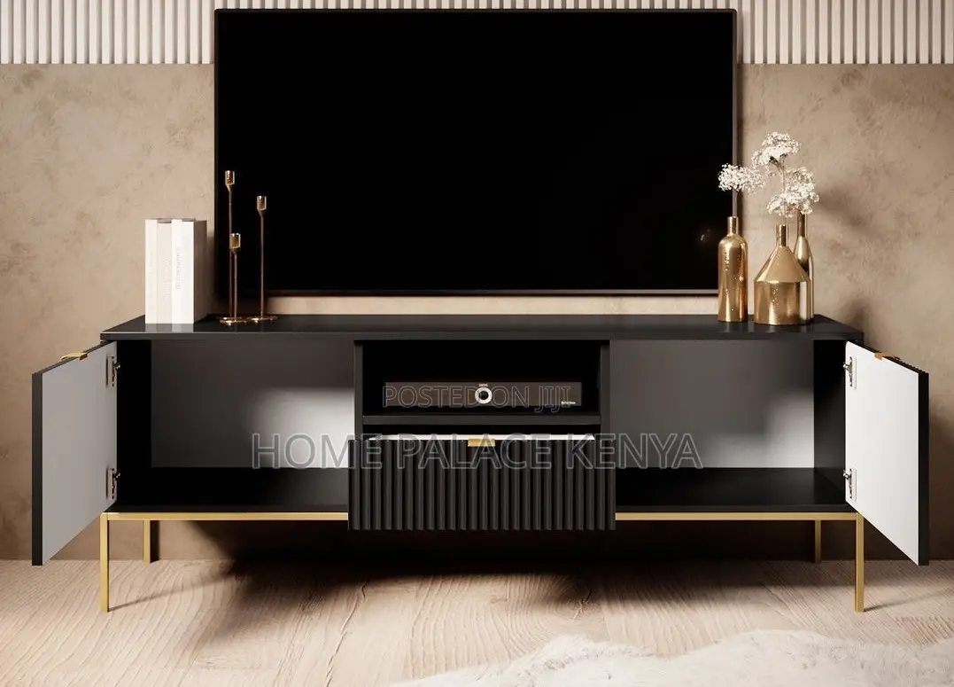 Tv Stand: Modern Tv Console Unit With Storage