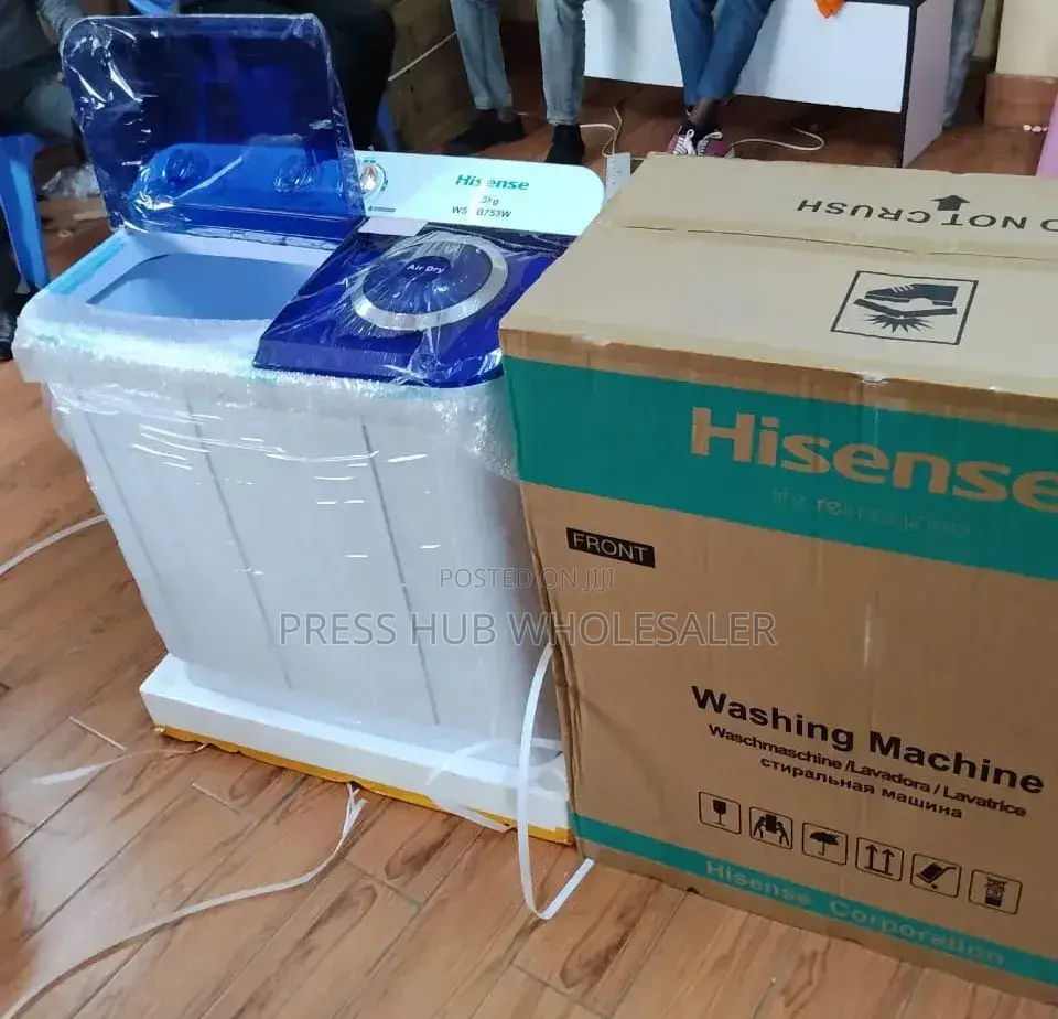 Hisense Twin Tub Washing Machine With a 7.5kg Capacity.