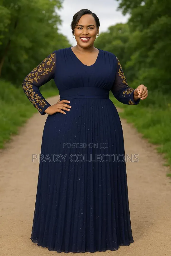 Beautiful Chiffon Maxi Dress With Glitter Embellishments