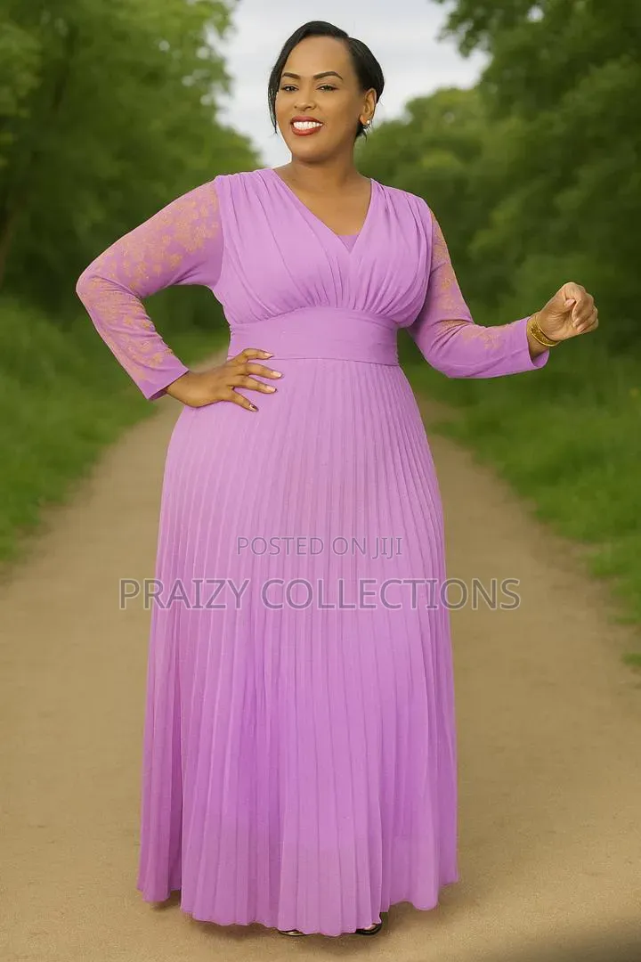 Beautiful Chiffon Maxi Dress With Glitter Embellishments