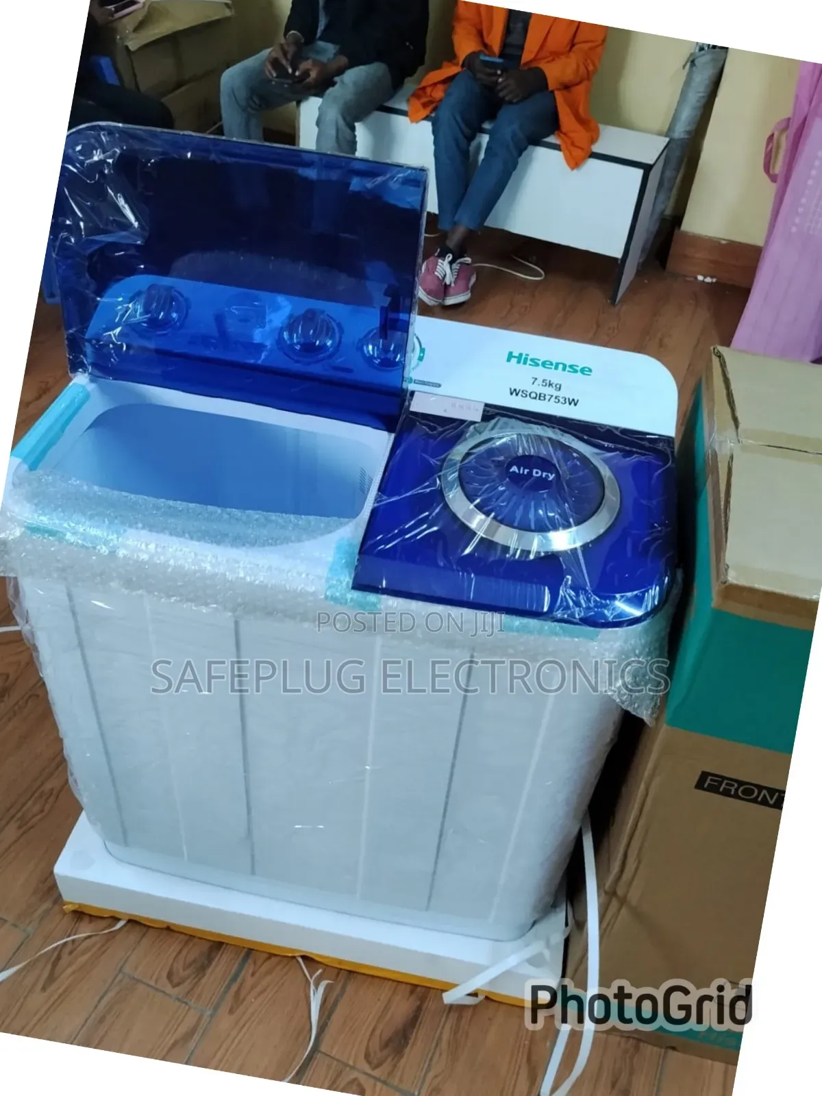 Hisense 7.5kg Twin Tub Washing Machine – Semi-Automatic Washer Spin