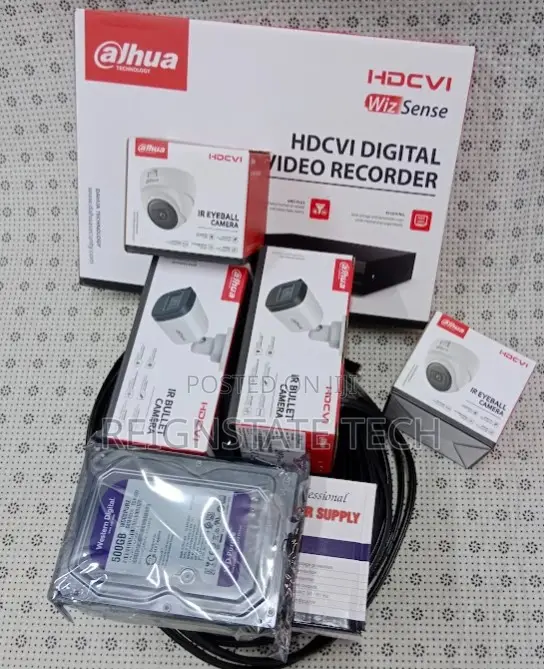 Dahua 4 Channel Complete Kit Camera Set