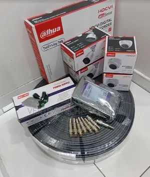 4 Set Camera 4 Cameras Dahua CCTV 4 Camera Set Full Package