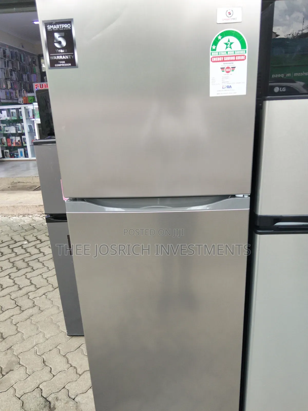 Smartpro Double Door 270 Litres Refrigerator No Frost