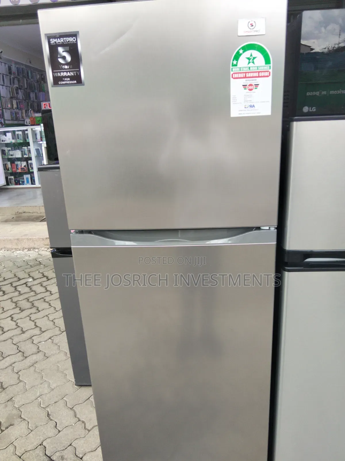Smartpro Double Door 270 Litres Refrigerator No Frost