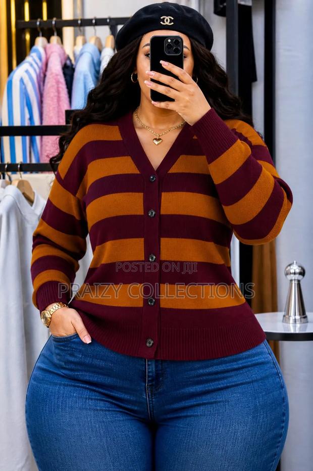 Stripped Turkey Quality Cardigan - thumbnail 2