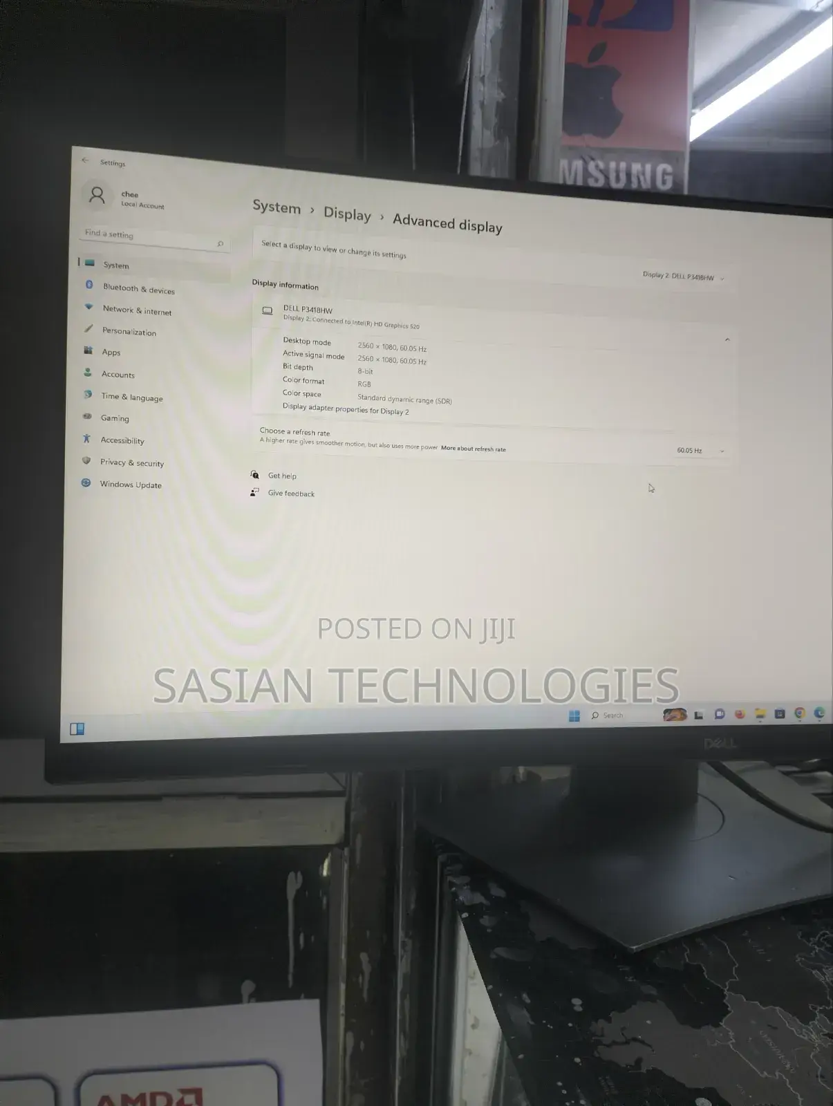 Dell P3418hw Curved Monitor