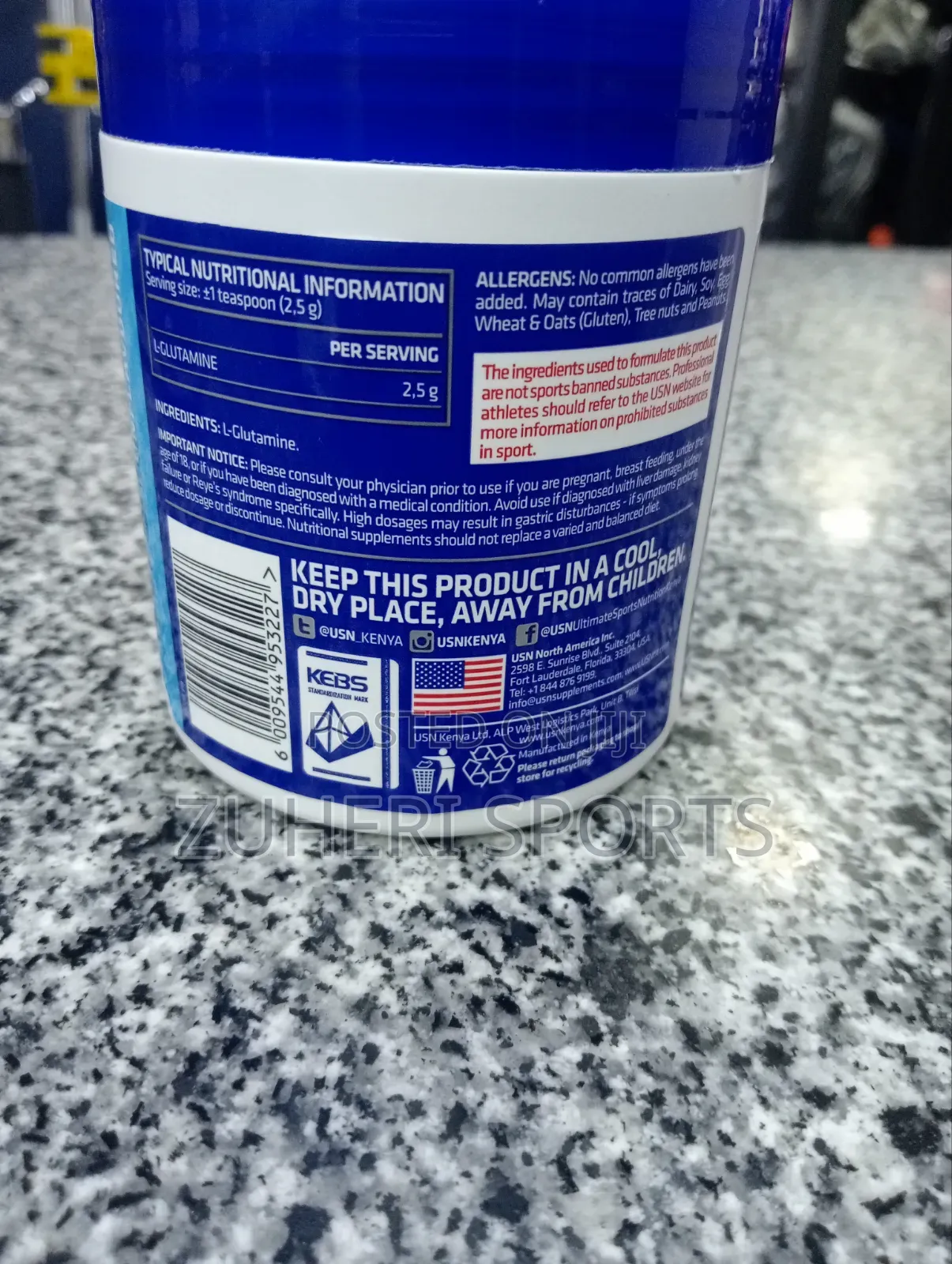 Usn Pure Glutamine : Pure Muscle Recovery Powder 200g